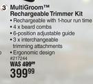 Wahl Multi Groom Rechargeable Trimmer Kit