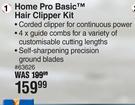Wahl Home Pro Basic Hair Clipper Kit