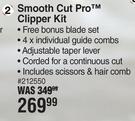 Wahl Smooth Cut Pro Clipper Kit