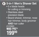 Dquip 5 In 1 Men's Shaver Set