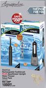 Oscil Lux Rechargeable Toothbrush Plus Aqua Flosser Upright Water Flosser Value Pack-Per Pack