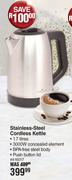 Stellar Stainless Steel Cordless Kettle