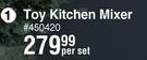 Toy Kitchen Mixer 450420-Per Set