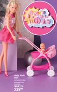 Steffi Baby Walk Doll 436598