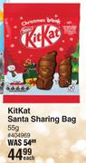 Nestle KitKat Santa Sharing Bag 404969-55g Each 