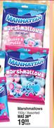 Manhattan Marshmallows Assorted-150g Each