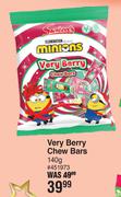 Seizzels Very Berry Chew Bars 451973-140g