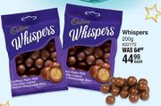 Cadbury Whispers 22172-200g Each