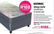 Restonic Sleep Safe Mattress & Base Set (Single)
