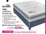 Rest Assured York Mattress & Base Set (Double)