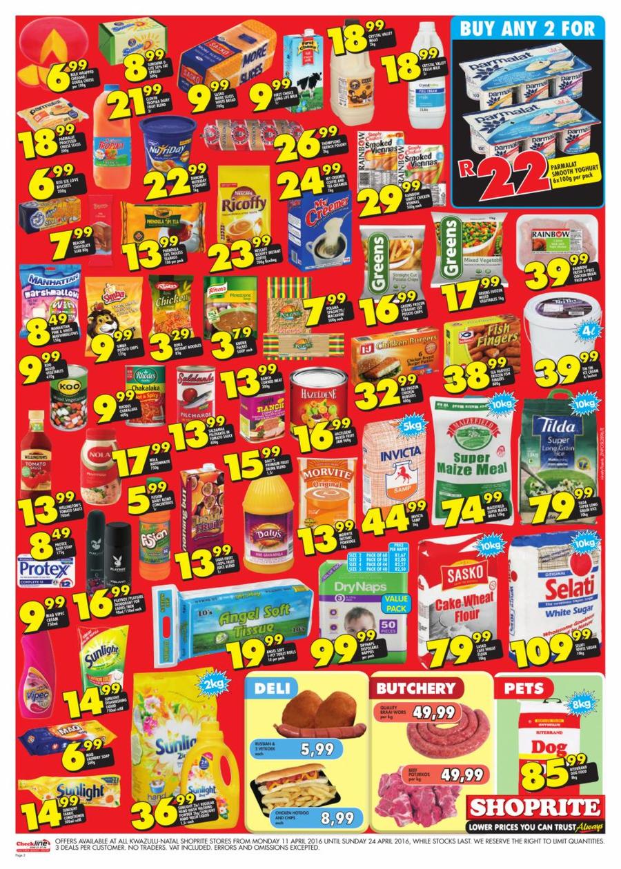 Shoprite KZN : Lower Prices (11 Apr - 24 Apr 2016) — m.guzzle.co.za