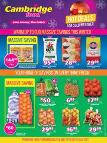 Cambridge Food Mitchell's Plain : Hot Deals For Cold Weather (29 June - 5 July 2022)