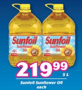 Sunfoil Sunflower Oil-5L Each