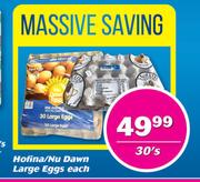 Hofina/Nu Dawn Large Eggs-30's Each