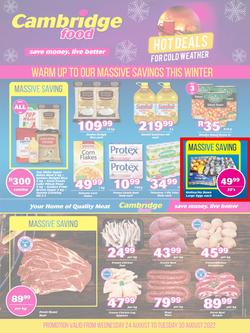 Cambridge Food KwaZulu-Natal : Hot Deals For Cold Weather (24 August - 30 August 2022), page 1