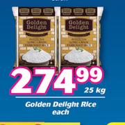 Golden Delight Rice-25Kg Each