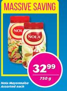 Nola Mayonnaise Assorted-750g Each