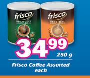 Frisco Coffee Assorted-250g Each