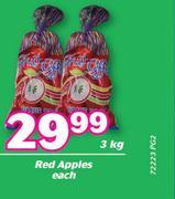 Red Apples-3Kg Each