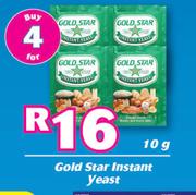 Gold Star Instant Yeast-For 4 x 10g