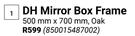 DH Mirror Box Frame Oak 500mm x 700mm