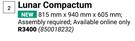 Lunar Compactum 815mm x 940mm x 605mm