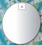 DH Round Mirror Gold 600mm x 600mm