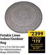 Fotakis Lineo Indoor/Outdoor Rug 2m x 2m