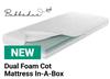 Dual Foam Cot Mattress In A Box 1.18m x 560mm x 100mm