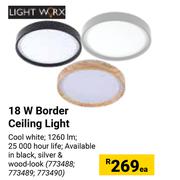 Lightworx 18W Border Ceiling Light-Each