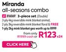 Miranda Geo All Seasons 3 Piece Set (Double)-Per Combo