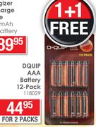 Dquip AAA Battery 2x12 Pack