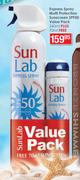 Sun Lab Express Spray Multi Protection Sunscreen SPF50 Value Pack-340ml + 70ml Free