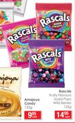 Rascals Fruity Flavours Soda Pops Wild Berries-125g Each