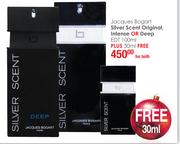 Jacques Bogart Silver Scent Original, Intense Or Deep EDT-100ml + 30ml Free