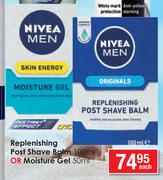 Nivea Replenishing Post Shave Balm 100ml Or Moisture Gel 50ml-Each