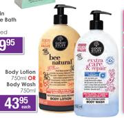Body Lotion 750ml Or Body Wash 750ml-Each