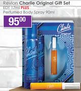 Revlon Charlie Original Gift Set EDT 17ml+ Perfumed Body Spray 90ml