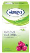 Mandy's Soft-Feel Wax Strips Legs Or Face 12 Strips-Each