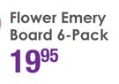 Flower Emery Board-6 Pack