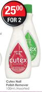 Cutex Nail Polish Remover Assorted-2x100ml