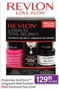 Revlon Colorstay Gel Envy Longwear Nail Enamel Plus Diamond Top Coat-Per Pack