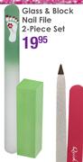 Glass & Block Nail File 2 Piece Set
