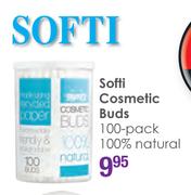 Softi Cosmetic Buds 100% Natural-100Pack