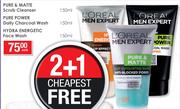 L'Oreal Men Expert Pure & Matte Scrub Cleanser-150ml