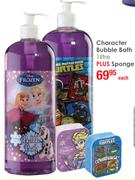 Character Bubble Bath 1Ltr+ Sponge-Each