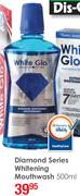 White Glo Diamond Series White Glo Whitening Mouthwash-500ml
