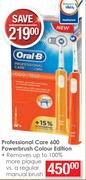 Oral-B Professional Care 600 Powerbrush Colour Edition