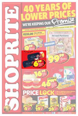 Shoprite : Lower Prices (25 Apr - 08 May 2016), page 1