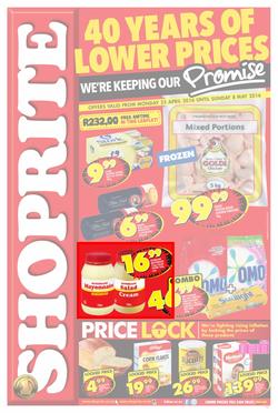 Shoprite : Lower Prices (25 Apr - 08 May 2016), page 1